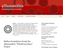 Tablet Screenshot of 4humanities.org